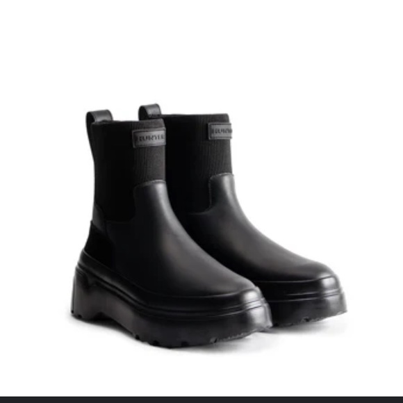 NEW ✨ Hunter Explorer Lug Chelsea Boot Water Resistant Flatform Sz-11 - Picture 1 of 16